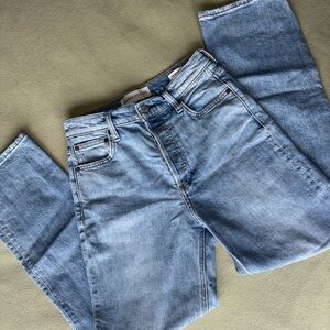 Aritzia Light Blue Straight Leg Jeans